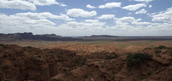 Засушливую Пустыню Рано Утром Мбаппе Вид Красный Каньон Песчаник Скальные — стоковое фото