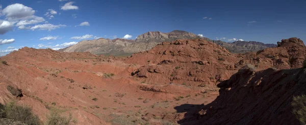 Wüstenlandschaft Panoramablick Auf Die Rote Wüste Sandstein Und Klippen Und — Stockfoto