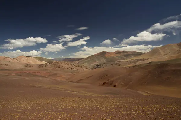 Paisagem Deserta Árida Alto Cordilheira Dos Andes Vista Das Dunas — Fotografia de Stock
