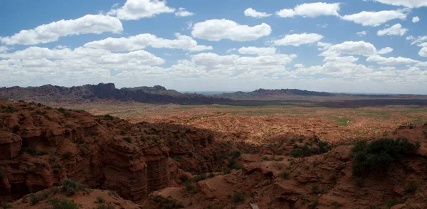 Красный Каньон Вид Пустыню Песчаник Скальные Образования — стоковое фото