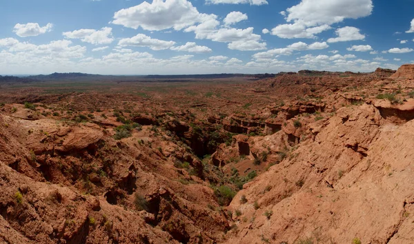 Paesaggio Deserto Veduta Panoramica Delle Formazioni Arenarie Rocciose Rosse Scogliere — Foto Stock