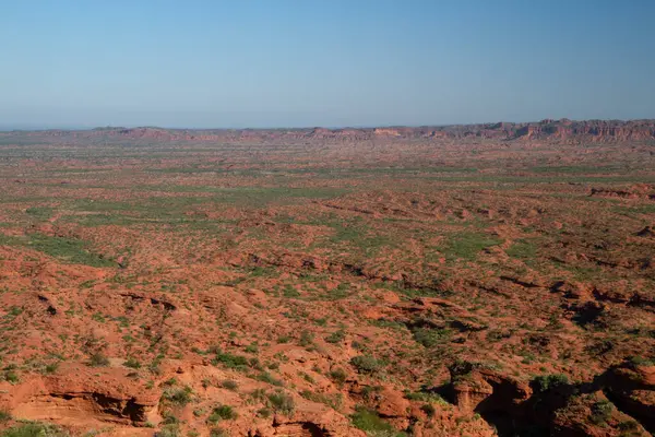 Путешествие Пустынный Пейзаж Мбаппе Вид Красную Пустыню Песчаник Скалы Скалы — стоковое фото
