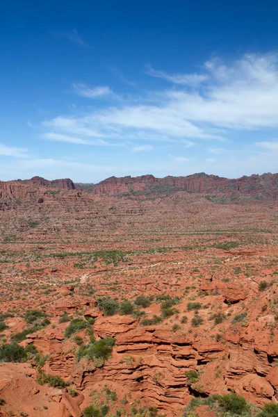 Крутой Каньон Мбаппе Вид Красную Пустыню Скалы Оранжевые Песчаники Скалистые — стоковое фото