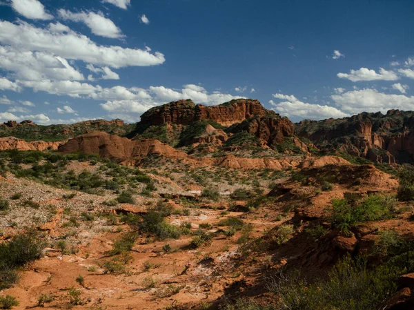Sierra Las Quijadas National Park Landscape Panorama View Arid Desert — Stock Photo, Image