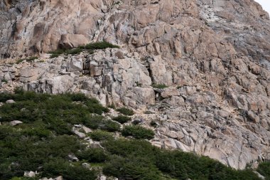 Kayalık dağ dokusunun ve deseninin görüntüsü. 