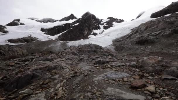 Panorama Des Montagnes Rocheuses Des Andes Glacier Vinciguerra Tierra Del — Video