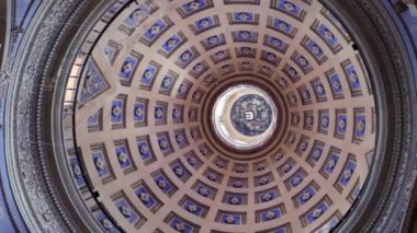 Architecture. Inside view of the Basilica Menor y Convento de San Francisco vault and dome. 