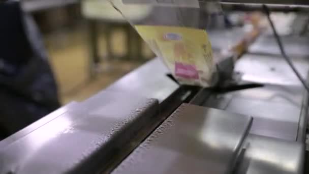 Пищевой Промышленности Автоматизация Технология Производстве Продуктов Питания Коммерческая Машина Упаковки — стоковое видео