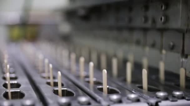 Produção Industrial Sorvete Máquina Gelados Fábrica Vista Perto Uma Máquina — Vídeo de Stock