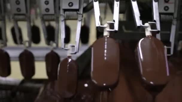 Przemysłowa Fabryka Lodów Automatyzacja Technologia Przemyśle Spożywczym Widok Maszyny Transportu — Wideo stockowe