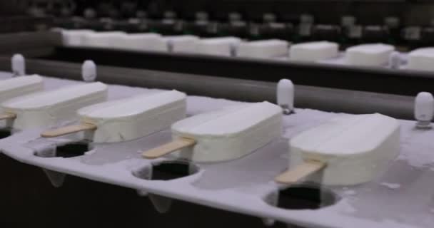 자동화 산업용 아이스크림 컨베이어 밴드를 크림을 팝시클 기계의 — 비디오