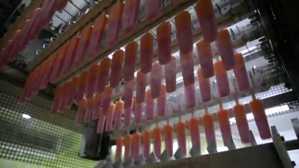Przemysł Spożywczy Automatyzacja Technologia Produkcji Żywności Komercyjna Maszyna Produkcji Lodów — Wideo stockowe