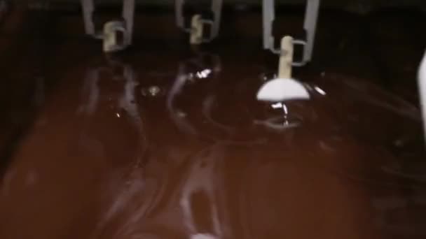 Промышленный Завод Мороженого Автоматизация Технологии Пищевой Промышленности Вид Машины Которая — стоковое видео