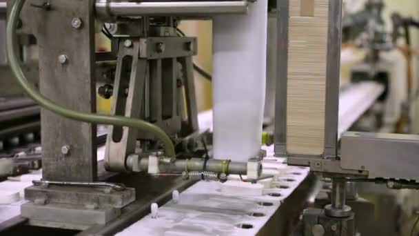 Industria Alimentaria Automatización Tecnología Proceso Producción Helados Industriales Vista Una — Vídeo de stock