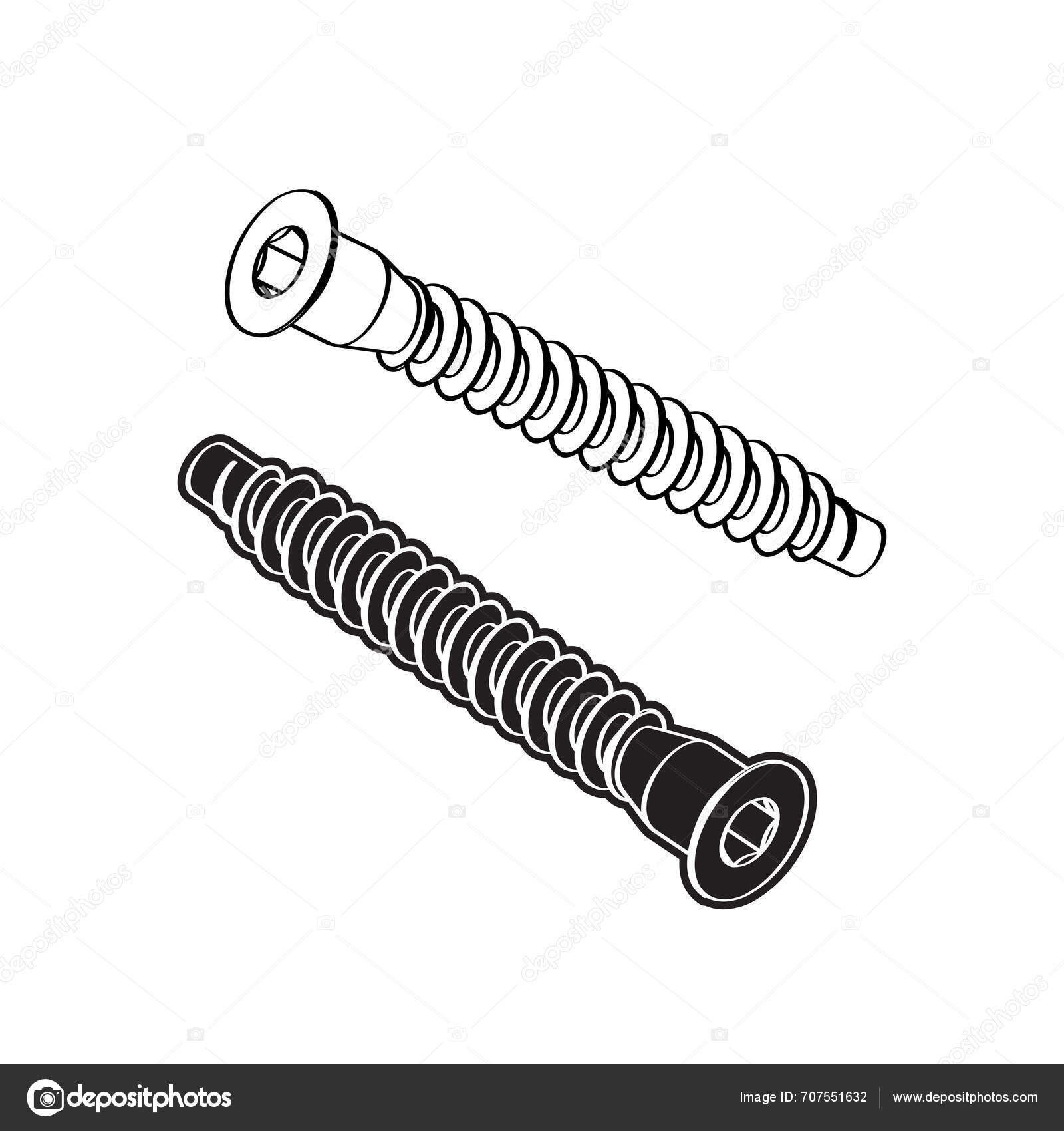 Screw Head Hex Socket Vector Illustration Stock Vector by ©Sergi0KeA ...