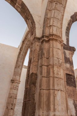 Tunisia antik şehrinin kalıntıları..