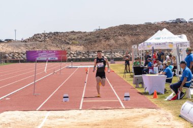 Odessa, Ukrayna - Haziran 26, 2017: Şampiyonluk ve Ukrayna ve Ukrayna ırkı. Yarış sporları - denizdeki yarışmalar