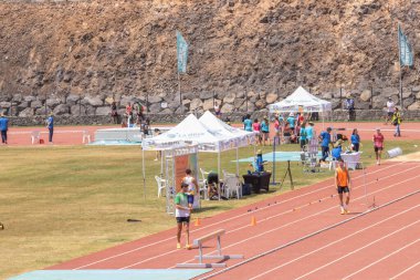 yarışmada çalışan yarış.