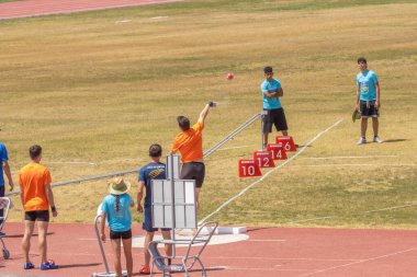 Odessa, Ukrayna - Ağustos 26, 2017: Ukrayna kupası Odessa 'nın ragbi ve amatör oyunları arasında... spor ve