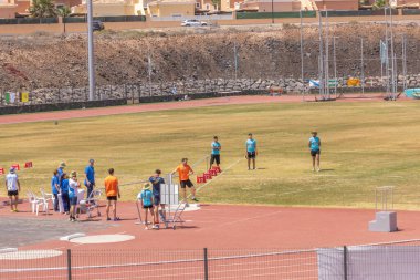 Futbol şampiyonası sahası..