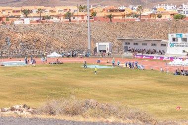 tenerife, kanarya adaları, İspanya - 1 Şubat, 2019: tenerife plajı, tenerife