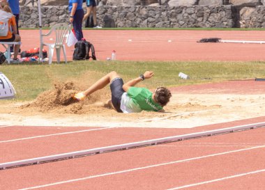 Odessa, Ukrayna - 27 Mayıs 2017: Uluslararası ragbi müsabakaları. Yarışmaları olan genç spor yarışları. Renkli güzel.
