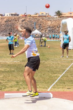 Odessa, Ukrayna, Mayıs 19, 27: Uluslararası ragbi festivali, genç sporcular, açık futbol oynayan gençler.