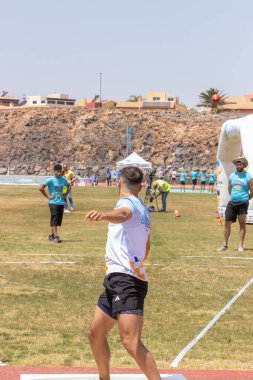 İstanbul, Türkiye - 25 Ağustos, 2017: İstanbul Türk Atletizm Federasyonu 'nun yarısındaki atletler 5 atletizm yarışında 2-0