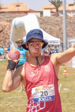 İstanbul, Türkiye - Eylül 19, 21 0 18: İstanbul 202 etu triatlon maratonunda dikkatsiz atlet