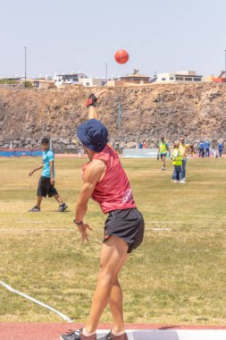 İstanbul, Türkiye - 29 Temmuz, 2018: Türk Atletizm Federasyonu sırasında tanımlanamayan koşular