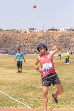 İstanbul, Türkiye - 21 Temmuz, 2018: İstanbul 'da koşan atlet