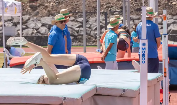 Las Vegas, NV - 25 Temmuz, 20016: 5 - Yaşlılar açık hava fitness parkında