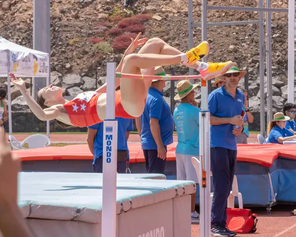 Soçi, Rusya - Haziran 28, 2017: Erkekler atletizminde atletler ve kadınlar.