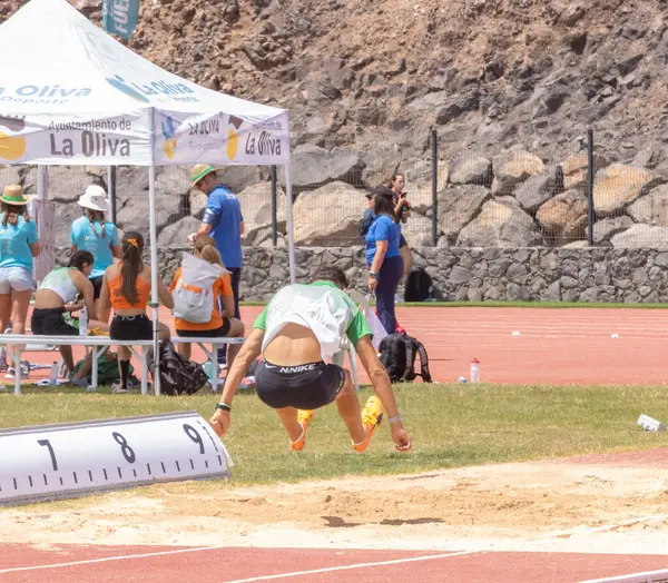 Koşu yarışında bir atlet