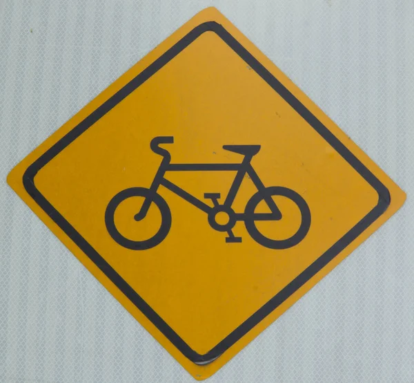 Signo Bicicleta Ciudad — Foto de Stock