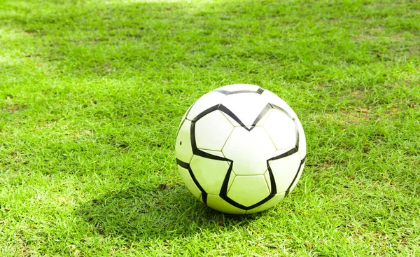 Футбол Зеленом Мече — стоковое фото