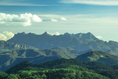 Chiang Mai Tayland 'daki dağ manzarası