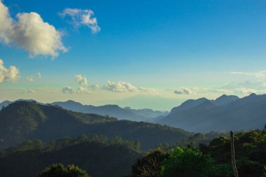 Chiangmai Tayland 'daki dağ manzarası