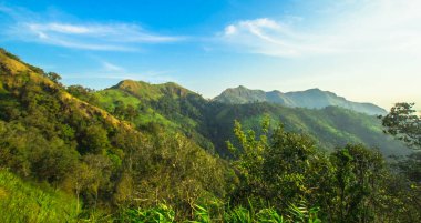 Kanchanaburi Tayland 'daki dağ manzarası