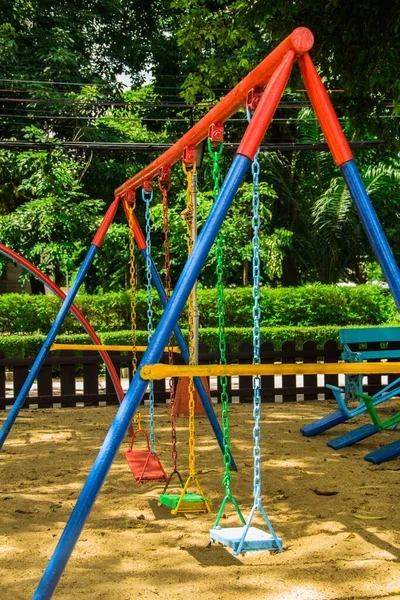 Colorido Parque Infantil Parque —  Fotos de Stock