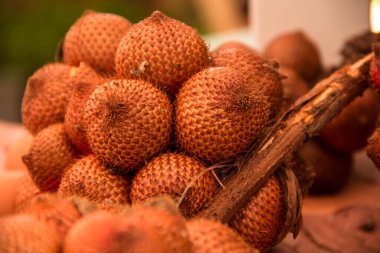 Salacca Meyveleri pazarda, Tayland 'da