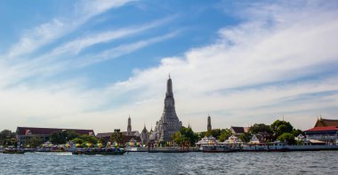 dawn, Bangkok, Tayland wat arun Tapınağı