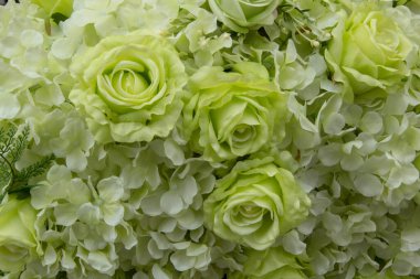 Düğün sahnesi için güzel çiçek arkaplanı