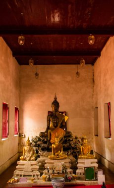 Buda heykeli Tayland tapınağında.