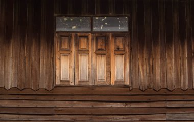 eski ahşap pencere, Tayland geleneksel tarzı