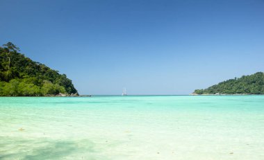 Phang-nga Eyaletindeki Surin adası, ada, thailnad