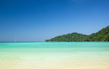 Phang-nga Eyaletindeki Surin adası, ada, thailnad