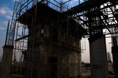 İnşaat alanının arka planı