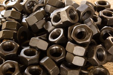 Somun ve civata sanayi arka plan olarak