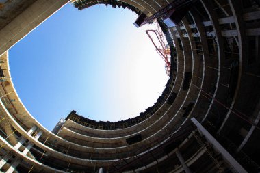 İnşaat alanında. Yeni Bina İnşaatı